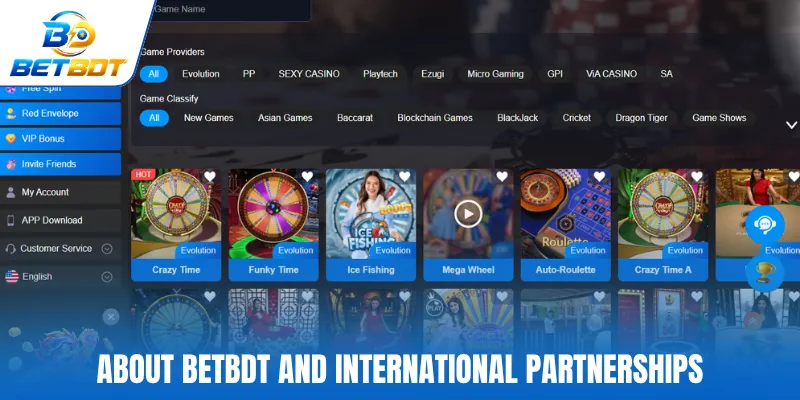 About BETBDT and international partnerships