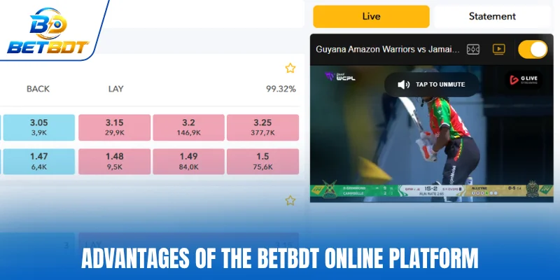 Advantages of the Betbdt online platform