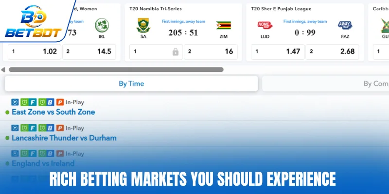 Rich betting markets you should experience